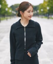 11月30日WEB限定再販！【マシェリコラボ】フロントスキッパーニット（10-201864とセットアップ可能）