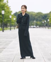 【マシェリコラボ】裾リブタイトニットスカート（10-201860とセットアップ可能）