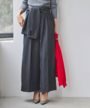 ウエスト巻きパンツ