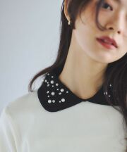 ビジューカラーニット