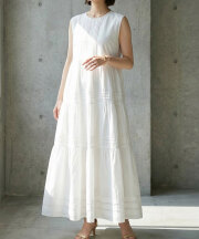 コットンノースリワンピース