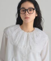 レースカラーブラウス