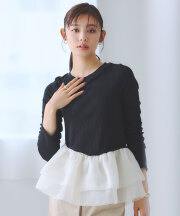 2月15日WEB限定再販！【古畑星夏さん着用】ボリュームフリルカットソー