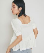 定価二万以上❤完売【新品タグ付】styling/ フレアタックブラウス カーキ Tops