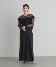 【2026 AUTUMN SALE】前後2WAYフリルチュールシアートップス＊SALE品につき返品/交換/注文確定後の変更キャンセル不可＊