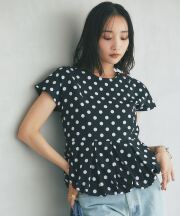 【WEB先行】ドットバルーンブラウス※店舗販売は8/13からになります。