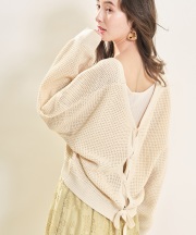 バックレースアップカーディガン《一部の店舗のみ入荷》