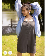 撥水UVグログランサロペット※一部店舗のみ入荷