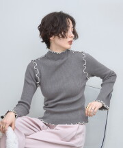 【オフィシャルサイト限定】メローリブニットプルオーバー
