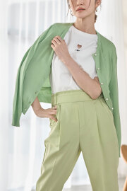 ウォッシャブルパールボタンカーディガン※一部店舗のみ入荷