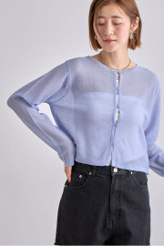 ショート丈ニットカーディガン※一部店舗のみ入荷