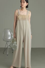 【WEB限定】チュールフリルオールインワン