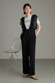 【WEB限定】スカラップ刺繍レースオールインワン