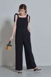 【Ayumiさんバイイング】【WEB限定】ポンチ肩リボンロンパース