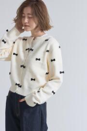 11月18日 再販！アルパカタッチリボンニットカーディガン※一部店舗のみ入荷