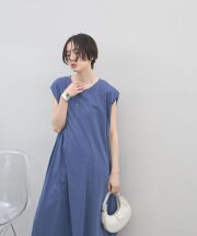 4月17日WEB限定再販！天竺コットンノースリカットワンピース