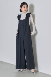 【2025 Summer SALE！】肩フリルオールインワン※一部店舗のみ入荷＊SALE品につき返品/交換/注文確定後の変更キャンセル不可＊