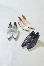 【8/15 SALE再値下げ！】チュールローヒールパンプス※一部店舗のみ入荷＊SALE品につき返品/交換/注文確定後の変更キャンセル不可＊