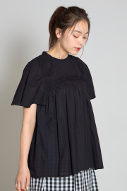 【8/27 0:00 SALE再値下げ！】キャンブリックピンタックブラウス＊SALE品につき返品/交換/注文確定後の変更キャンセル不可＊