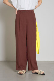 【8/27 SALE再値下げ！】リネンタックワイドパンツ（145-196926とセットアップ可）＊SALE品につき返品/交換/注文確定後の変更キャンセル不可＊
