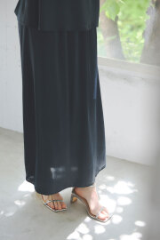 【8/15 SALE再値下げ！】シワ加工サテンレイヤードスカート＊SALE品につき返品/交換/注文確定後の変更キャンセル不可＊