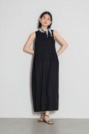 【8/27 0:00 SALE再値下げ！】リネンノースリワンピース※一部店舗のみ入荷＊SALE品につき返品/交換/注文確定後の変更キャンセル不可＊