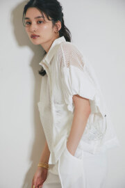 【8/27 0:00 SALE再値下げ！】【WEB限定】メッシュシャツ＊SALE品につき返品/交換/注文確定後の変更キャンセル不可＊
