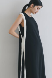 【8/27 0:00 SALE再値下げ！】【WEB限定】配色ショーゼットワンピース＊SALE品につき返品/交換/注文確定後の変更キャンセル不可＊