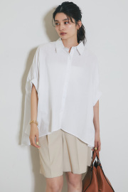 【8/27 0:00 SALE再値下げ！】【WEB限定】ドロップ袖チュニックブラウス＊SALE品につき返品/交換/注文確定後の変更キャンセル不可＊