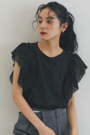 【デオドラントケア】ワッフルジャガードカットプルオーバー※一部店舗のみ入荷