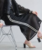 8月16日WEB限定再販！メッシュラインリブスカート