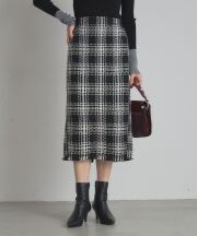 【オフィシャルサイト限定】バスケットチェックタイトスカート