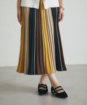 【WEB限定】配色ラインスカート