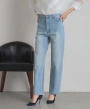 【オフィシャルサイト限定】デニムハートスタッズパンツ