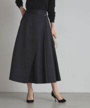 【FINAL SALE】ツイルラッププリーツスカート＊SALE品につき返品/交換/注文確定後の変更キャンセル不可＊