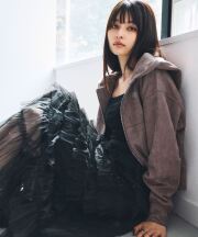 【WEB限定】オーガンジー×チュールフリルボリュームスカート