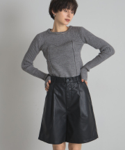【オフィシャルサイト限定】フェイクレザーハーフパンツ
