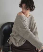 【FINAL SALE】サイドドロストプルオーバー＊SALE品につき返品/交換/注文確定後の変更キャンセル不可＊