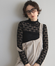 【オフィシャルサイト限定】ボトルネックレーストップス