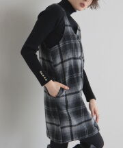 1月22日オフィシャルサイト限定再販！起毛チェック柄ジャンスカ