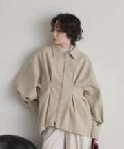 【オフィシャルサイト限定】ウエストタックフェイクウールコート