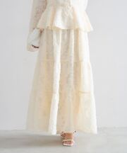 シアージャガードティアードスカート（145-203785とセットアップ可能）