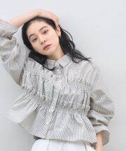 【オフィシャルサイト限定】ショート丈フリルシャツ