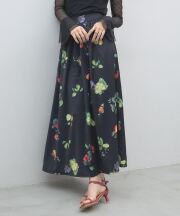 【オフィシャルサイト限定】フルーツプリントギャザースカート