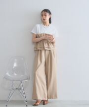 【オフィシャルサイト限定】ビスチェ風デザインTシャツ×パンツセット