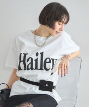 HaileyビッグロゴTシャツ