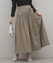 【オフィシャルサイト限定】ウエストリボンローギャザースカート