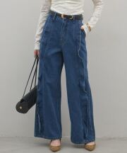 【オフィシャルサイト限定】ラッフルフリルデザインデニム