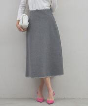 【オフィシャルサイト限定】ステッチデザインウールスカート