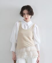 【オフィシャルサイト限定】裾シフォンシャギータンクトップ